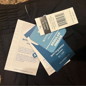 White Sierra Men's Black XL ski snow pants NWT